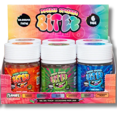 BITEZ Gummies 10,000MG Jarz - Delta-8 + Delta-9 + THCP - Variety 6-Pack
