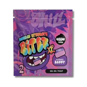 BITEZ XL - Delta-8 + Delta-9 + THCP 4000MG Gummies - Cosmic Berry