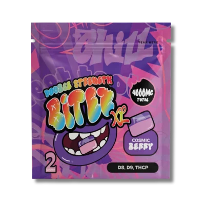 BITEZ XL - Delta-8 + Delta-9 + THCP 4000MG Gummies - Cosmic Berry