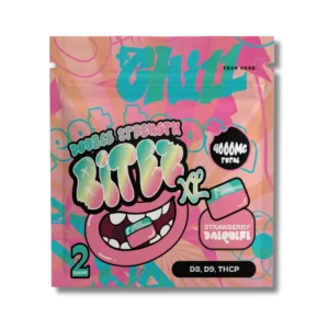 BITEZ XL - Delta-8 + Delta-9 + THCP 4000MG Gummies - Strawberry Daiquiri