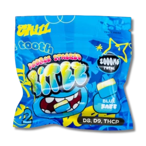 BITEZ - Delta-8 + Delta-9 + THCP 2000MG Gummies - Blue Razz