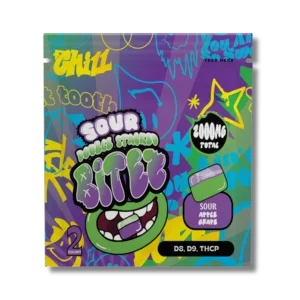 BITEZ - D8 + D9 + THCP 2000MG Gummies - Sour Apple Grape