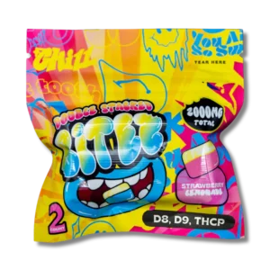 BITEZ - Delta-8 + Delta-9 + THCP 2000MG Gummies - Strawberry Lemonade