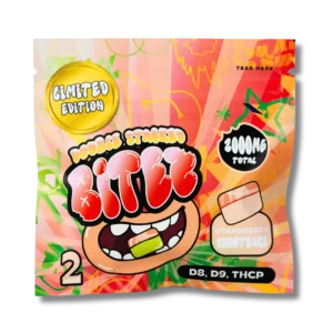BITEZ - D8 + D9 + THCP 2000MG Gummies - Strawberry Shortcake - Limited Edition Regular price