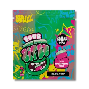 BITEZ - D8 + D9 + THCP 2000MG Gummies - Sour Watermelon Apple