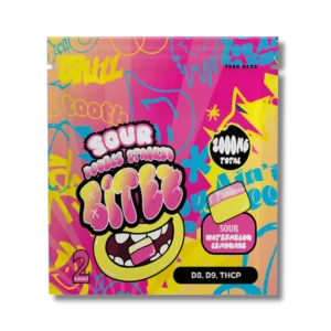 BITEZ - D8 + D9 + THCP 2000MG Gummies - Sour Watermelon Lemonade