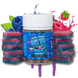 BITEZ Gummies 10,000MG Jarz - Delta-8 + Delta-9 + THCP - Blue Razz